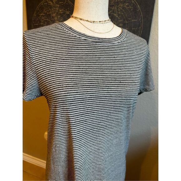 Current/Elliott Beatnik Racer Striped Crew Neck T-Shirt Mini Dress Women Size 0 - Picture 2 of 10